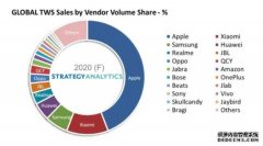 蓝冠注册平台_StrategyAnalytics：2020年TWS蓝牙耳机销